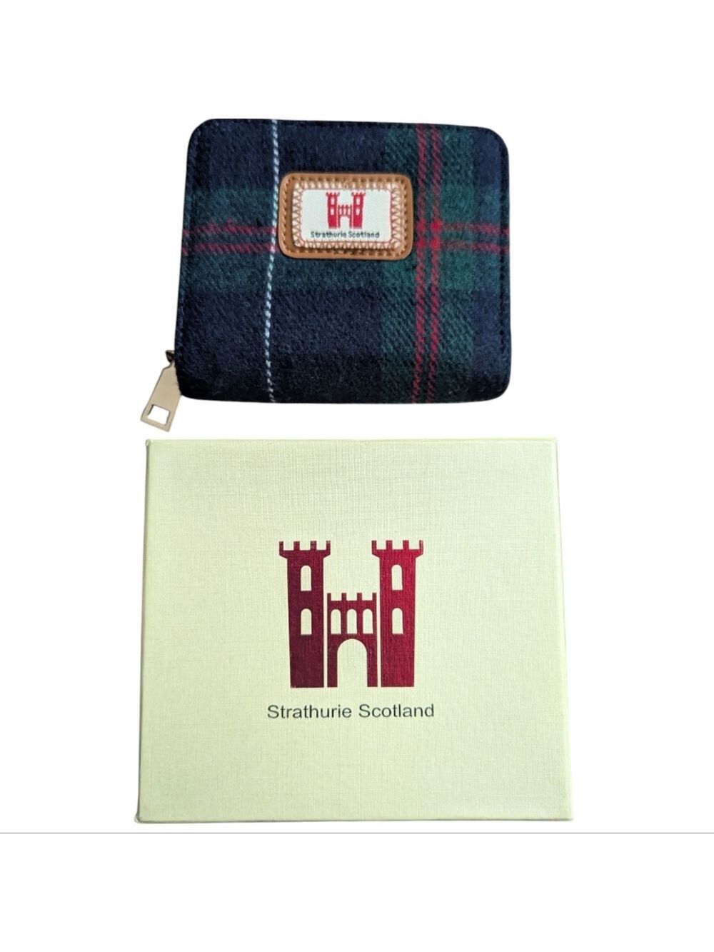 Strathurie Scotland Tartan Wallet with Box